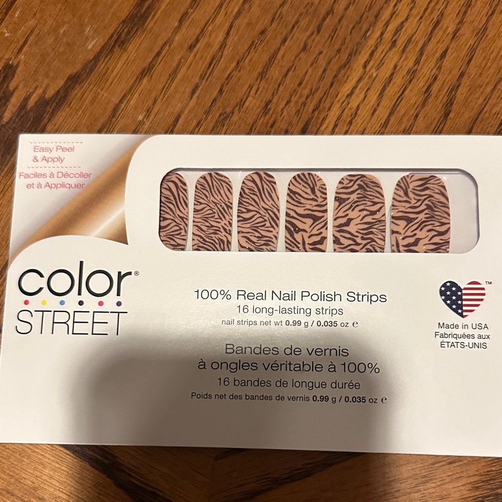 Color Street Brown Zebra Nail Strips